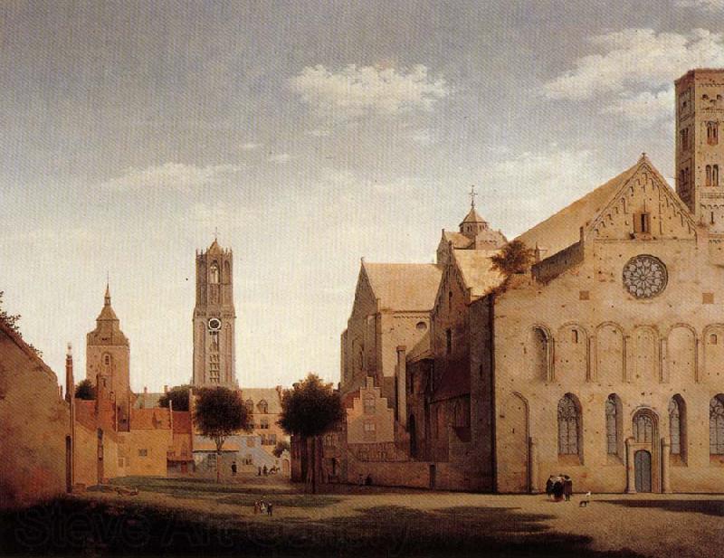 Pieter Jansz Saenredam St Mary's Square and St Mary's Church at Utrecht Germany oil painting art